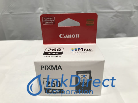 Genuine Canon 3707C001 3707C001AA PG-260 Ink Jet Cartridge Black Pixma TS5320 Ink Jet Cartridge , Canon   - All-in-One  Pixma TS5320