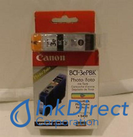 Genuine Canon 4485A003Aa Bci-3Epbk Ink Jet Cartridge Photo Black