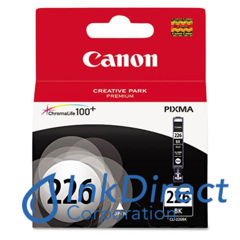 Genuine Canon 4546B001Aa Cli-226Bk Ink Jet Cartridge Black