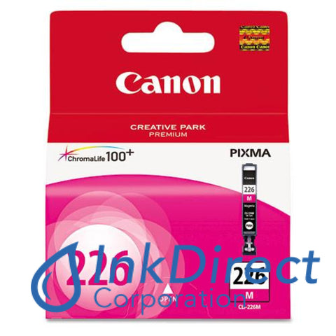Genuine Canon 4548B004Aa Cli-226M Ink Jet Cartridge Magenta , Canon - MX 882, PI 4820, XI 6520, - All-in-One Pixma MG 5120, 5220, 6120, 8120,