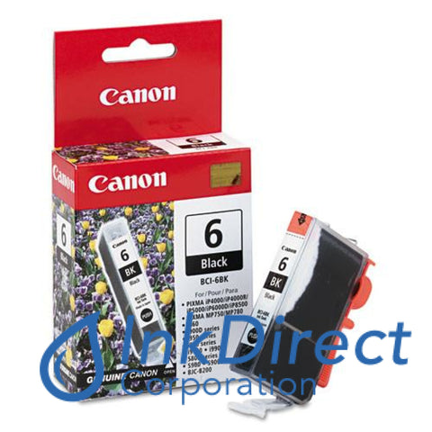 Genuine Canon 4705A003Aa Bci-6Bk Ink Jet Cartridge Black