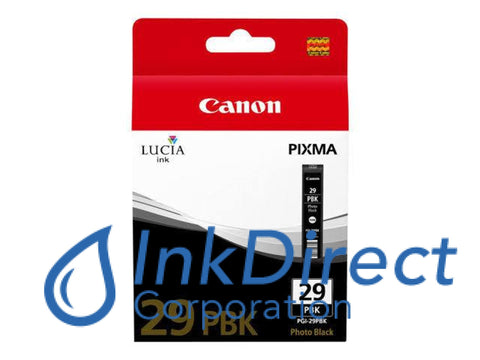 Genuine Canon 4869B002 Pgi-29Pbk Ink Tank Photo Black