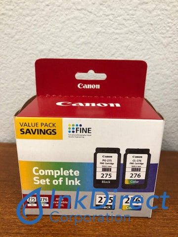 Genuine Canon 4988C004 4988C004AA PG-275 CL-276 Ink Jet Cartridge Black & Color Ink Jet Cartridge , Canon   - All-in-One  Pixma TR4720,  TS3520,  TS3522
