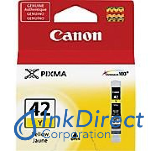 Genuine Canon 6387B002 Cli-42Y Ink Tank Yellow
