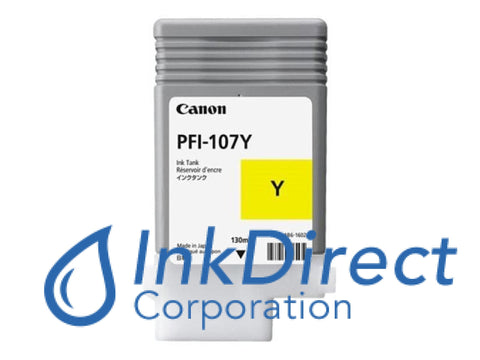 Genuine Canon 6708B001Aa Pfi-107Y Ink Tank Yellow