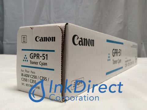 Genuine Canon F429012001 F42-9012-001 8517B003AA GPR-51 Toner Cartridge Cyan ImageRunner Advance C250IF C350IF Toner Cartridge