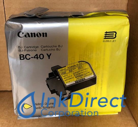 Genuine Canon F450171 0893A003Aa Bc-40Y Ink Jet Cartridge Yellow Ink Jet Cartridge