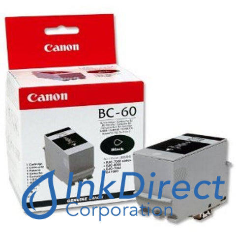 Genuine Canon F451231400 0917A003Aa Bc-60 Ink Jet Cartridge Black
