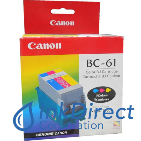 Genuine Canon F451241400 0918A003Aa Bc-61 Ink Jet Cartridge Tri-Color