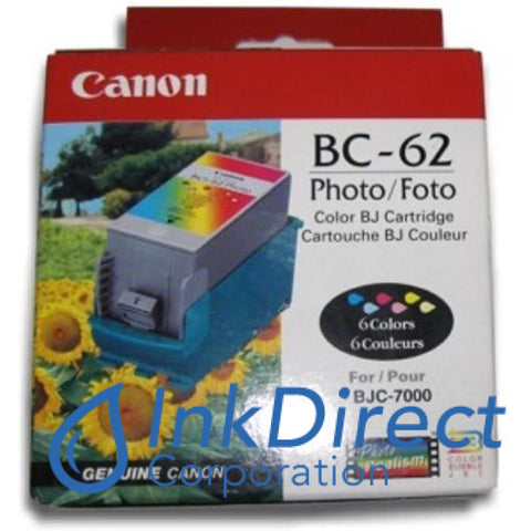 Genuine Canon F451251400 0969A003Aa Bc-62 Ink Jet Cartridge Tri-Color