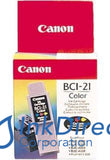 Genuine Canon F470741410 0955A003Aa 0955A003Ab Bci-21C Ink Jet Cartridge Tri-Color ( Lot Of 10 )