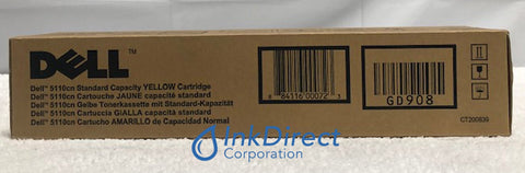 Genuine Dell 310-7896 GD908 GD918 Standard Yield Toner Cartridge Yellow 5110CN Toner Cartridge , Laser Printer 5110CN