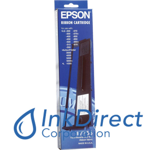 Genuine Epson 7753 77-53 Lq - Ribbon Ctg Black