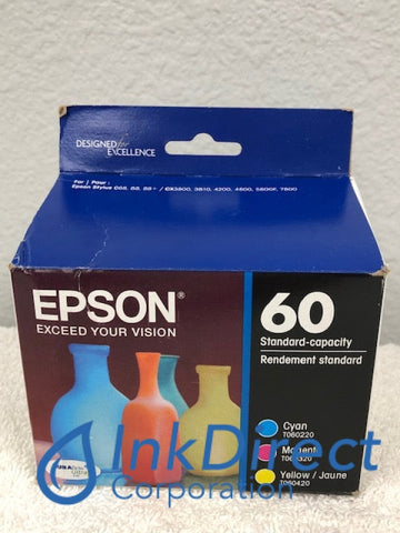 Genuine Epson T060520 Epson 60 Ink Jet Cartridge Tri-Color Ink Jet Cartridge , Epson - Multi Function Stylus CX3810, CX4200, CX4800, CX5800F, CX7800,