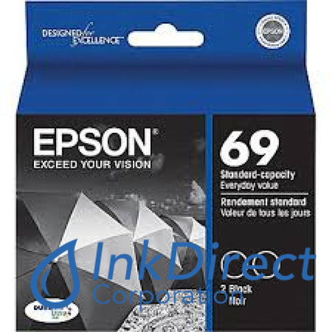 Genuine Epson T069120D2 T069120-D2 69 Ink Jet Cartridge Black