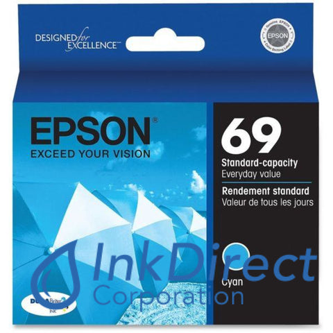 Genuine Epson T069220 69 Ink Jet Cartridge Cyan