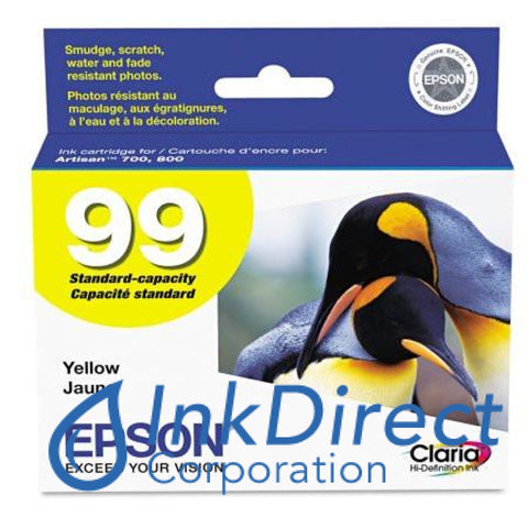 Genuine Epson T099420 T0994 99 High Yield Ink Jet Cartridge Yellow