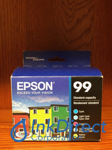 Genuine Epson T099920 Epson 99 C/LC/M/LM/Y Ink Jet Cartridge Multi-Pack Ink Jet Cartridge , Epson - All-in-One Artisan 700, 710, 725, 730, 800, 810, 835, 837,