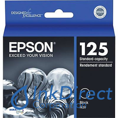 Genuine Epson T125120 125 Ink Jet Cartridge Black