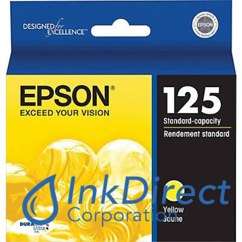 Genuine Epson T125420 125 Ink Tank Yellow