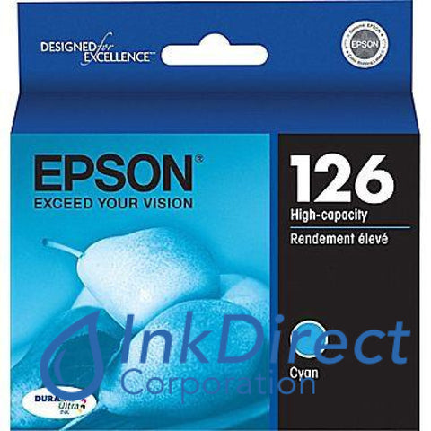 Genuine Epson T126220 126 Ink Jet Cartridge Cyan