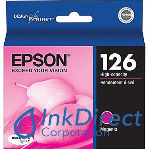 Genuine Epson T126320 126 Ink Jet Cartridge Magenta