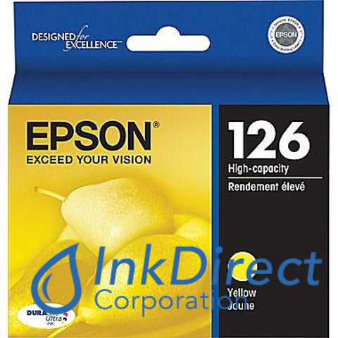 Genuine Epson T126420 126 Ink Jet Cartridge Yellow