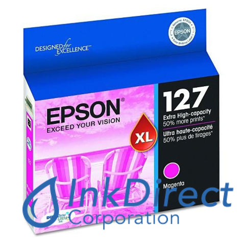 Genuine Epson T127320 127Xl Ink Jet Cartridge Magenta
