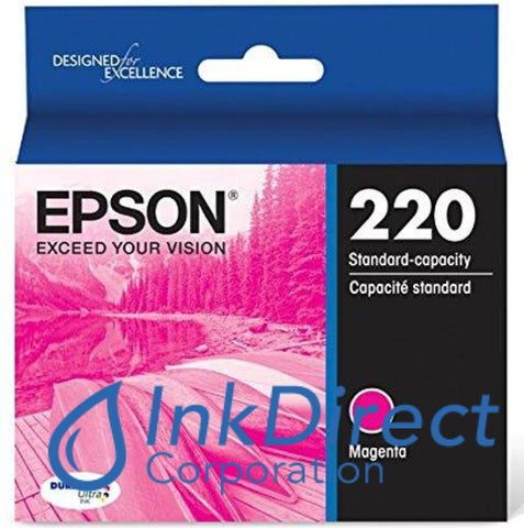 Genuine Epson T220320 Epson 220 Ink Jet Cartridge Magenta Ink Jet Cartridge , Epson   - All-in-One  Expression XP-320,  XP-420,  XP-424,  WorkForce  WF-2630,  WF-2650,  WF-2660,  WF-2750,  WF-2760