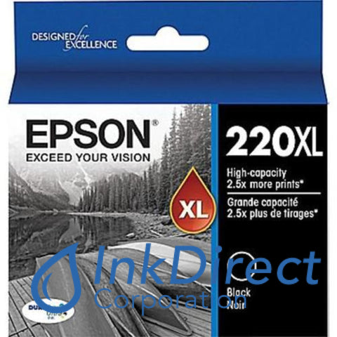 Genuine Epson T220Xl120 220Xl Ink Jet Cartridge Black