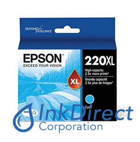 Genuine Epson T220Xl220 220Xl Ink Jet Cartridge Cyan