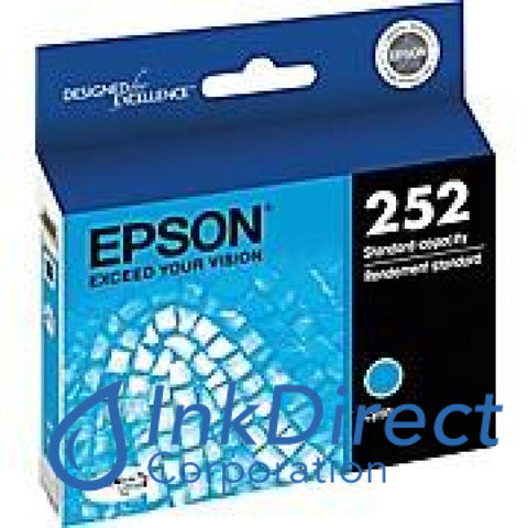 Genuine Epson T252220 252 Std Ink Jet Cartridge Cyan