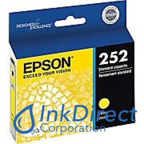 Genuine Epson T252420 252 Std Ink Jet Cartridge Yellow