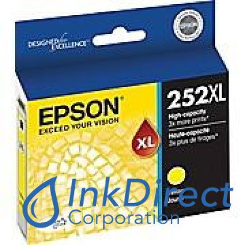 Genuine Epson T252Xl420 252Xl Hy Ink Jet Cartridge Yellow