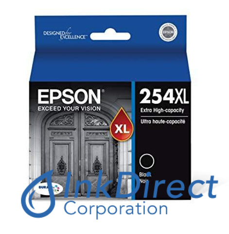 Genuine Epson T254Xl120 Epson 254Xl Extra Hy Ink Jet Cartridge Black Ink Jet Cartridge
