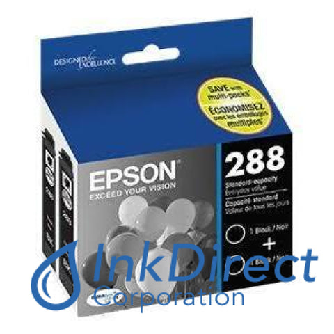 Genuine Epson T288120-D2 T288 Twin Pack Ink Jet Cartridge Black