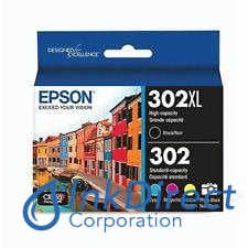 Genuine Epson T302Xlbcs T302Xl-Bcs Bk Xl / C/m/y/pb Ink Jet Cartridge 5-Color Ink Jet Cartridge