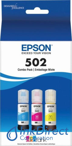Genuine Epson T502520-S T502520 Ecotank 502 Ink Tank Color