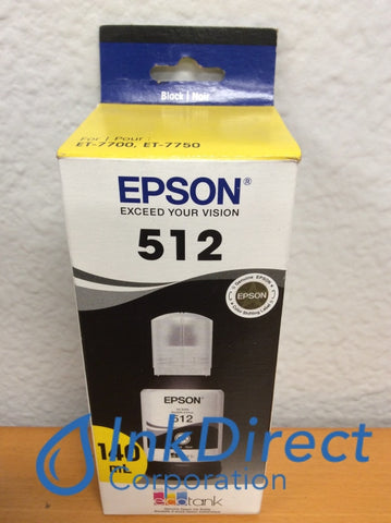 Genuine Epson T512020 Epson 512 Ink Jet Cartridge Black Ink Tank