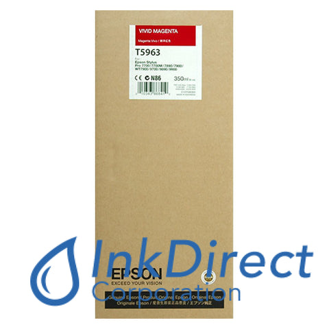 Genuine Epson T596300 Ultrachrome Hdr Ink Jet Cartridge Vivid Magenta , Epson - InkJet Printer Stylus Pro 7700, 7900, 9700, 9900