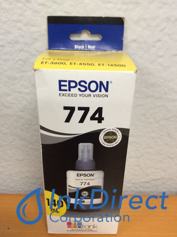Genuine Epson T774120 Epson 774 Ink Jet Cartridge Black Ink Tank