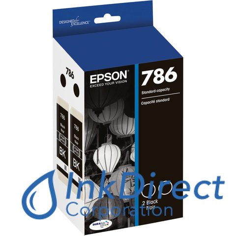 Genuine Epson T786120-D2 T786 Ink Jet Cartridge Black