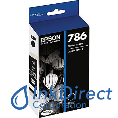 Genuine Epson T786120 T786 Ink Jet Cartridge Black