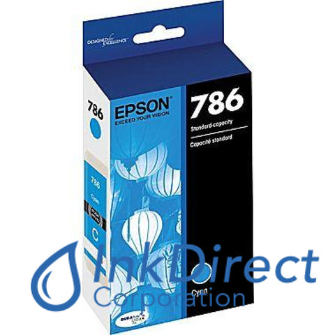 Genuine Epson T786220 T786 Ink Jet Cartridge Cyan