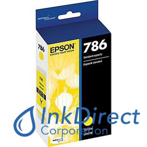 Genuine Epson T786420 T786 Ink Jet Cartridge Yellow
