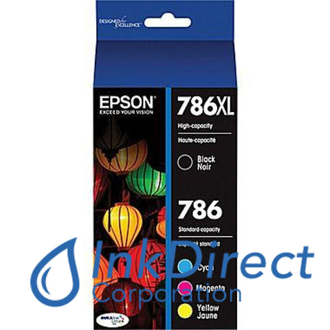 Genuine Epson T786Xl-Bcs T786Xl Blx Xl / Color Std Ink Jet Cartridge 4-Color