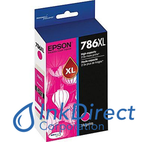 Genuine Epson T786Xl320 T786 Ink Jet Cartridge Magenta , WorkForce Pro  WF 4630,  4640,  5110,  5190,  5620,  5690