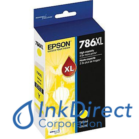 Genuine Epson T786Xl420 T786Xl Ink Jet Cartridge Yellow