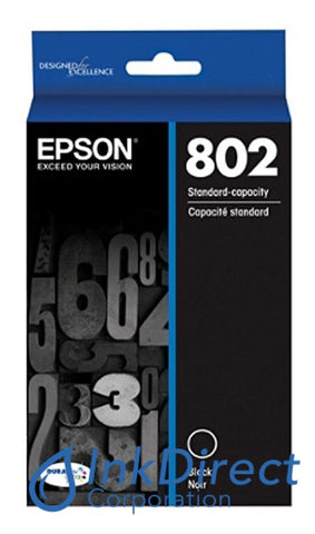 Genuine Epson T802120 T802 Ink Jet Cartridge Black Ink Jet Cartridge