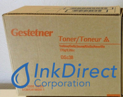 Genuine Gestetner 885381 89865 Type 105 Toner Cartridge Yellow